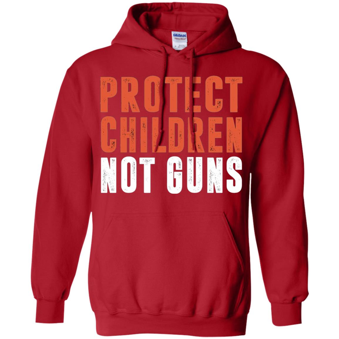 Protect Children Not Guns Quote Shirt Red