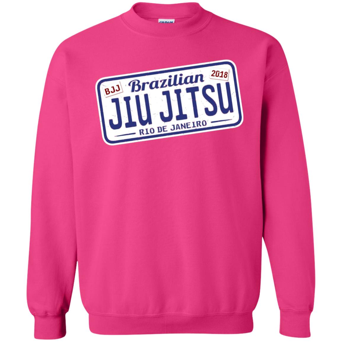 Funny Jiu Jitsu Bjj License Plate T-shirt Heliconia