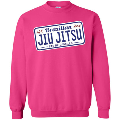 Funny Jiu Jitsu Bjj License Plate T-shirt Heliconia