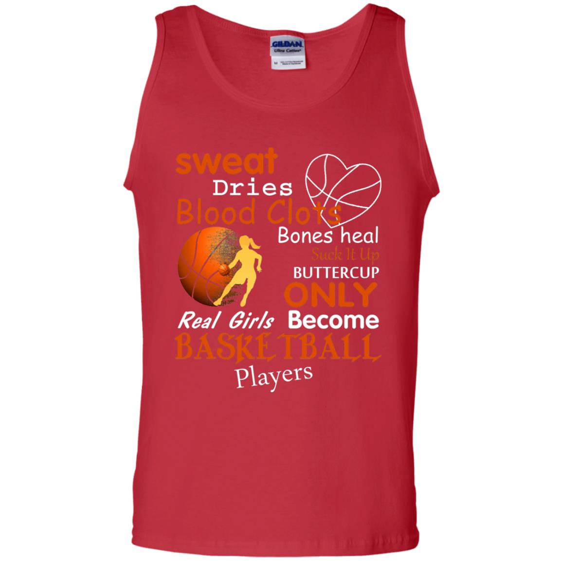 Basketball Shirt Real Girls Become Basketball Players Red