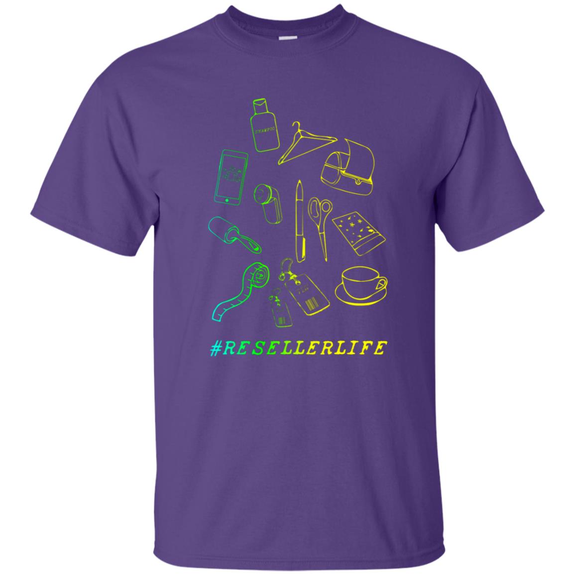 Reseller Life Entrepreneur Self Employed Reselling Gift Shirt Purple