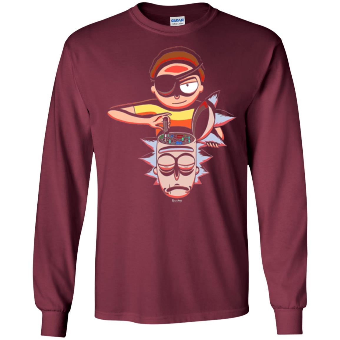 Film T-shirt Cartoon Lover Evil Morty Maroon
