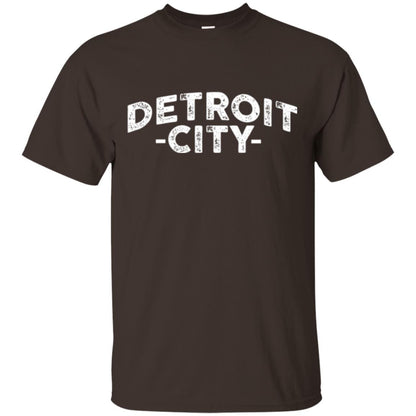 Detroit Michigan T-shirt Dark Chocolate