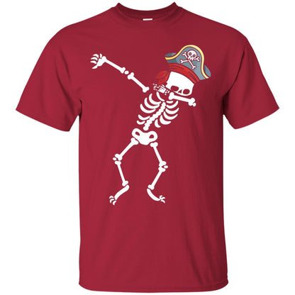 Dabbing Skeleton With Pirates Hat T-shirt Cardinal