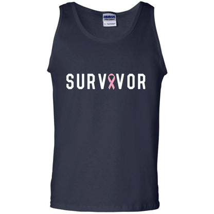 Breast Cancer Survivor We Did It T-shirt Pink Ribbon Navy