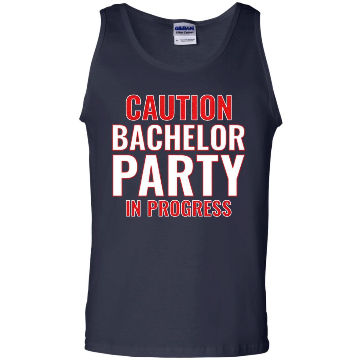 Funny Warning Caution Bachelor Party In Progress Navy