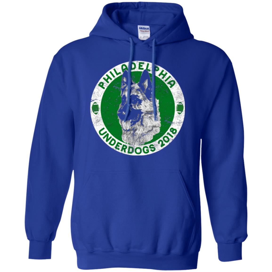 Dog Lover T-shirt Philadelphia Underdogs 2018 Distressed Royal