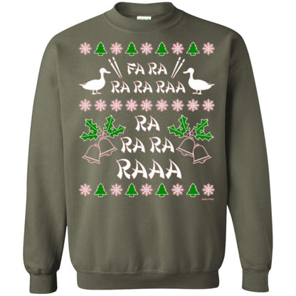 Christmas T-shirt Fa Ra Ra Chinese Duck Dinner Military Green