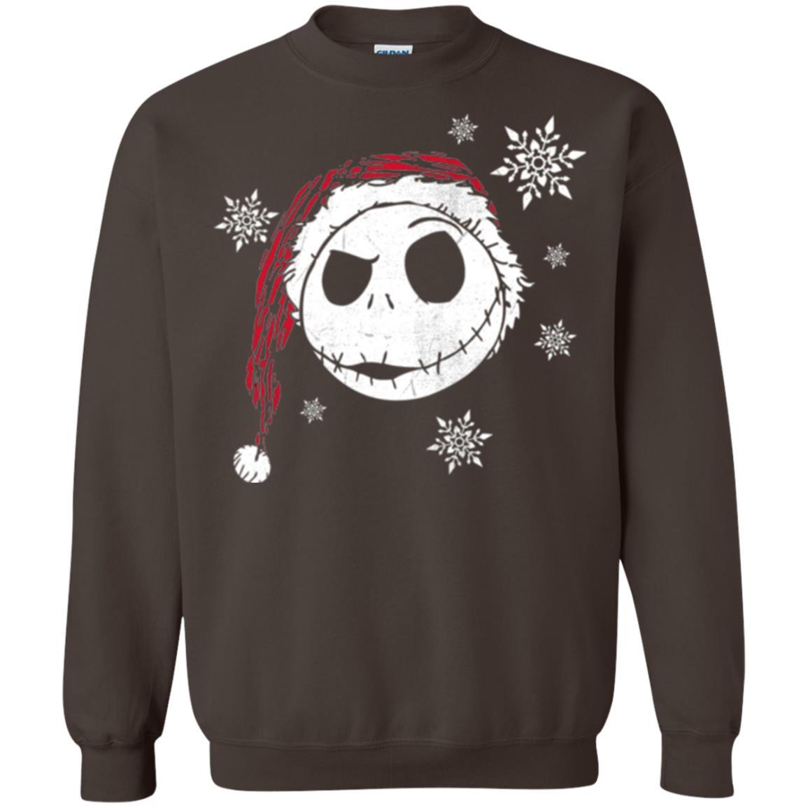 Christmas T-shirt Disney Nightmare Before Christmas Snowflake Dark Chocolate