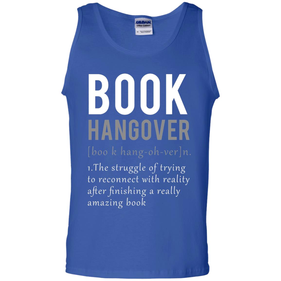 Book Hangover Definition Book Worm Reading Lover T-shirt Royal