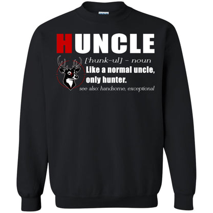 Huncle Definition Like A Normal Uncle Only Hunter Hunting Uncle Gift Shirt For Mens Black