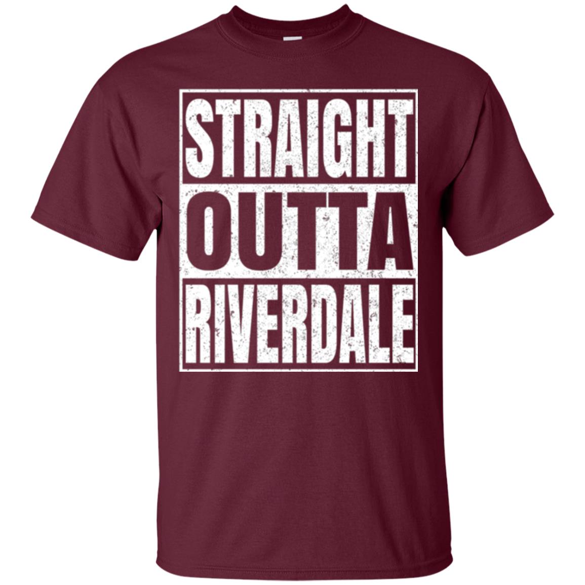United States T-shirt Straight Outta Riverdale Maroon