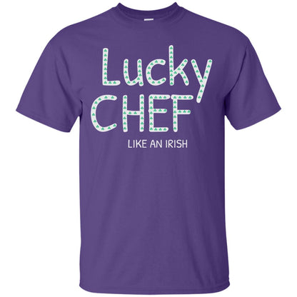 Lucky Chef Like An Irish Shamrock Saint Patrick's Day T-shirt Purple