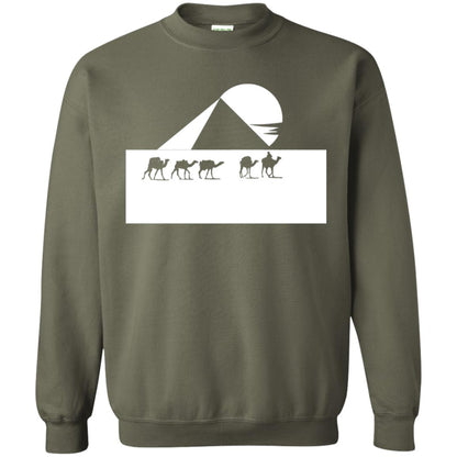 Egyptian Great Pyramid Of Giza T-shirt Military Green