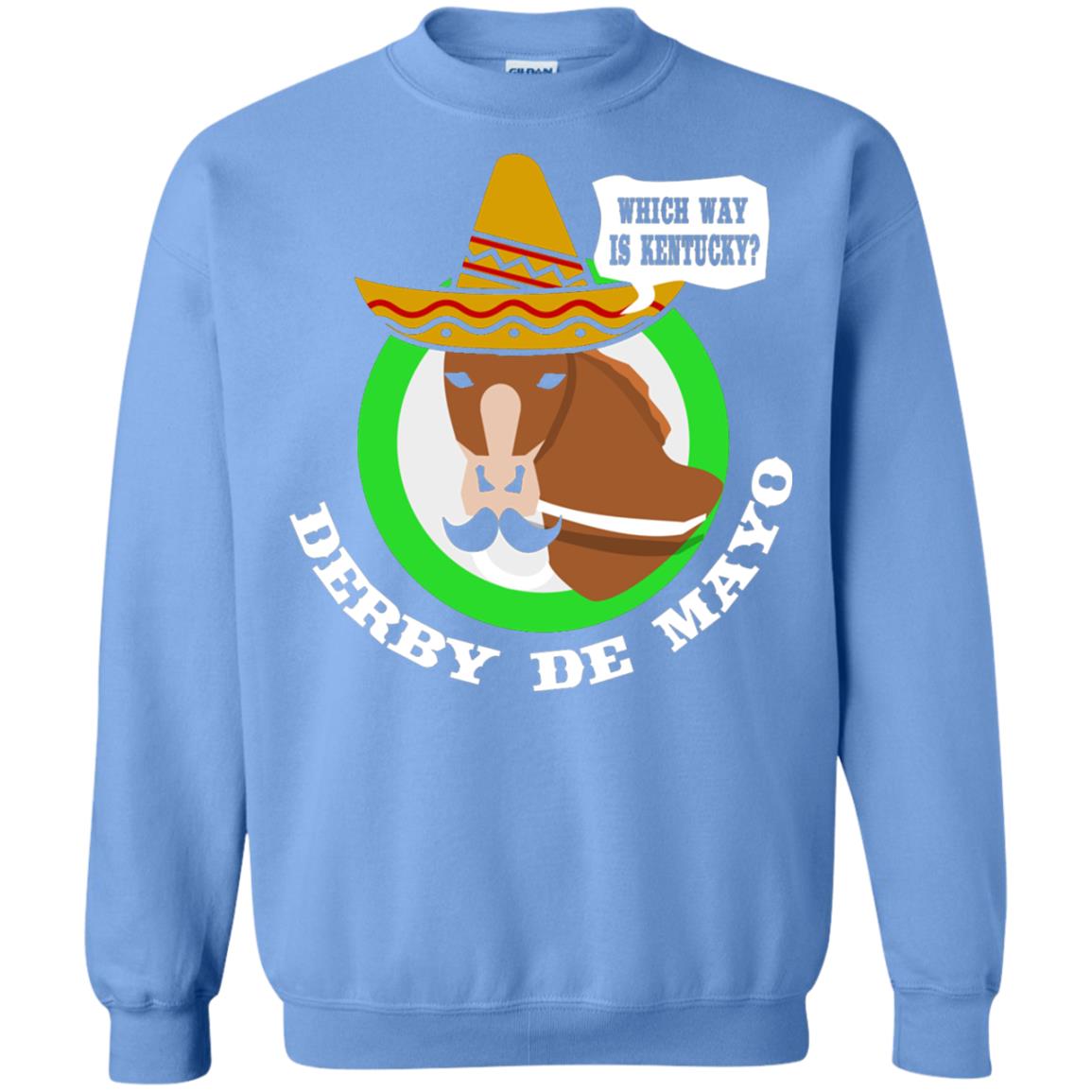 Derby De Mayo Kentucky Sombrero Mexican Horse Race T-shirt Carolina Blue