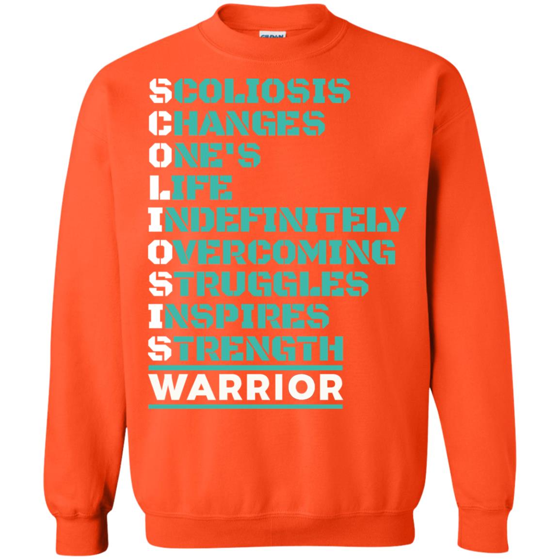 Changes One_s Life Indefinitely Overcoming Struggles Inspires Strength Coliosis Warrior Orange