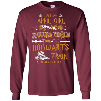 Just An April Girl Living In A Muggle World Took The Hogwarts Train Going Any Where Maroon