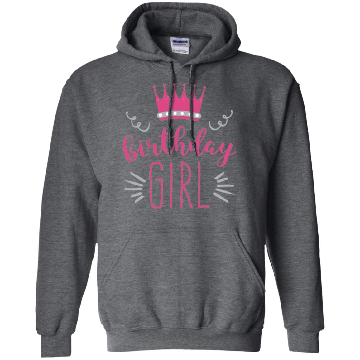 Tiara Crown T-shirt Girl_s Youth Birthday Princess T-shirt Dark Heather