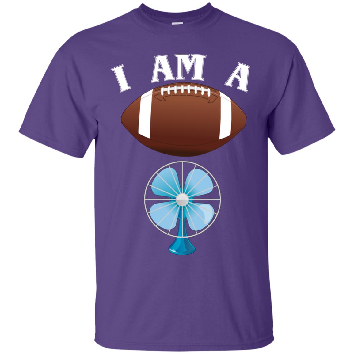Football Lover T-shirt I Am A Football Fan Purple