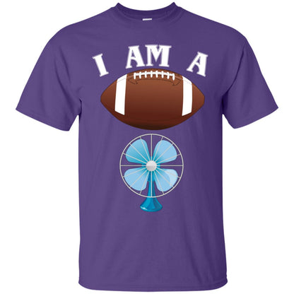 Football Lover T-shirt I Am A Football Fan Purple