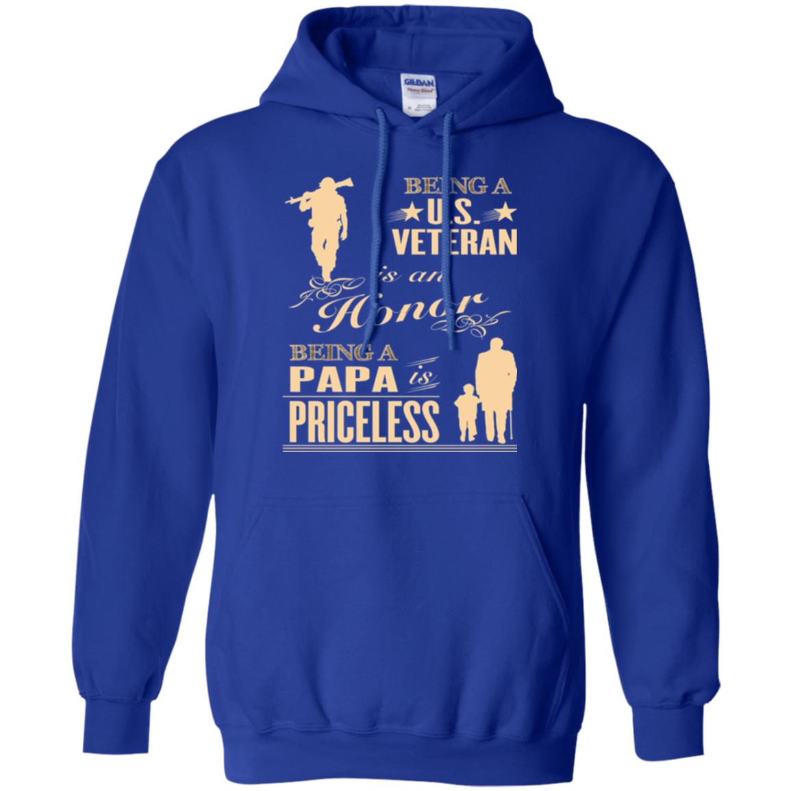 Papa T-shirt Being A U.s Veteran Royal