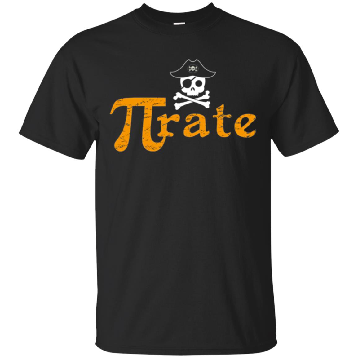 Math Pirate Pi Day T-shirt Funny Math Pirate Black