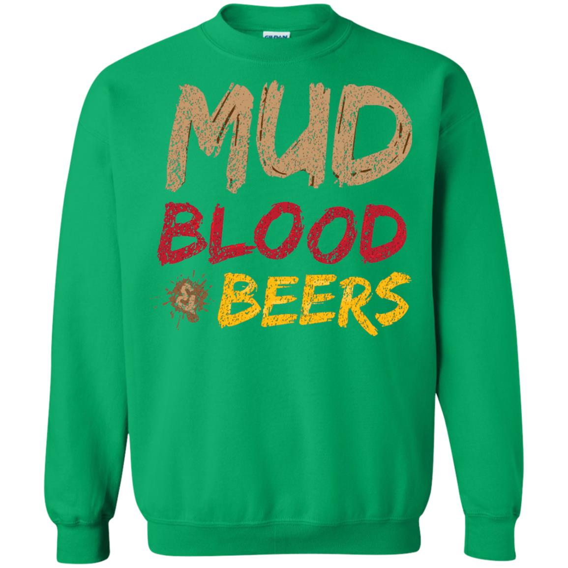 Mud Blood Beers Awesome Team T-shirt Irish Green