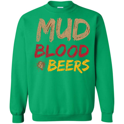 Mud Blood Beers Awesome Team T-shirt Irish Green
