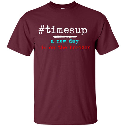 Women_s Right T-shirt #timesup A New Day Is On The Horizon Maroon