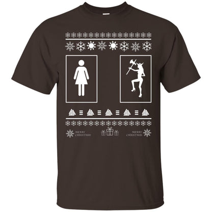 Your Wife And My Wife Valhalla Ugly Christmas Gift Shirt For Husband Dark Chocolate