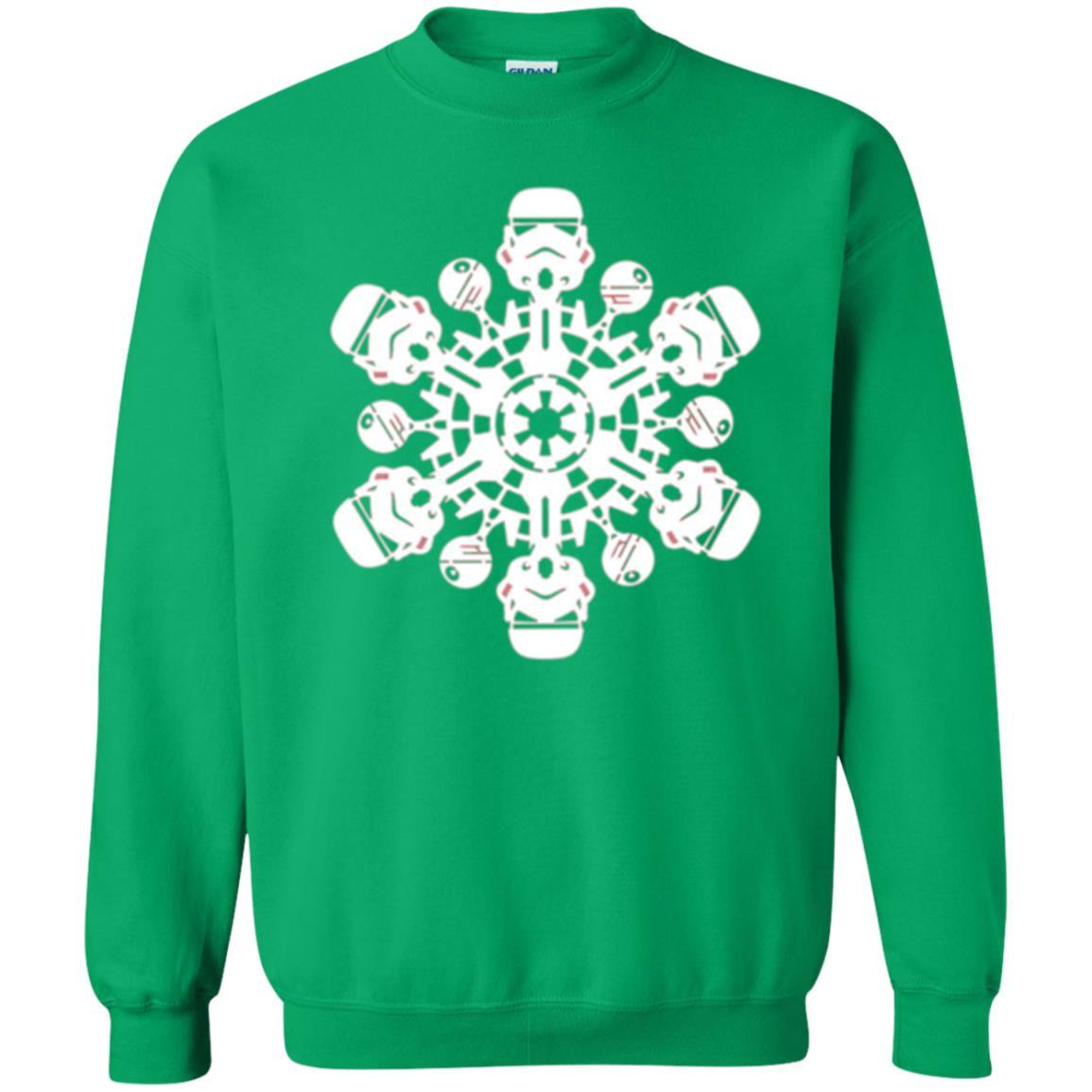 Film T-shirt Star Wars Stormtrooper Christmas Snowflake Graphic Irish Green