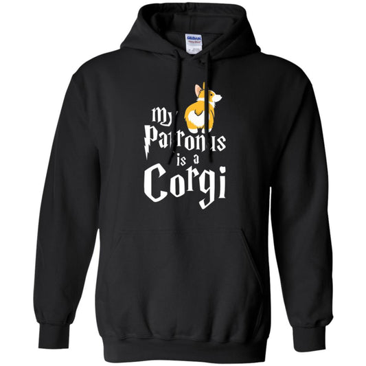 Dog T-shirt My Patronus Is A Corgi T-shirt Black