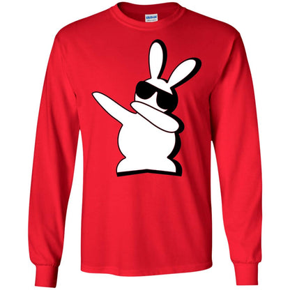Dabbing Hip Hop Bunny Easter Shirt Red