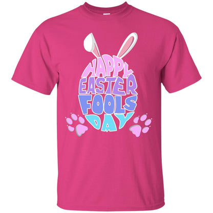 Happy Easter Fools Day Egg With Bunny Ears Shirt Heliconia