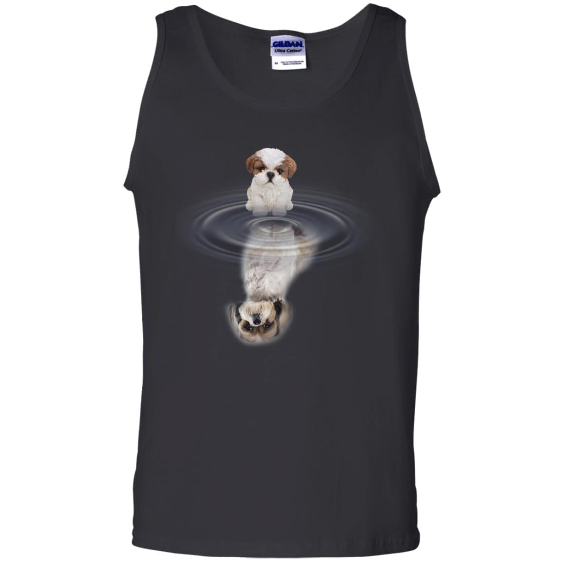 Little Shih Tzus And Big Shadow Shirt Black