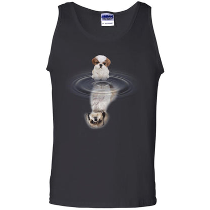 Little Shih Tzus And Big Shadow Shirt Black