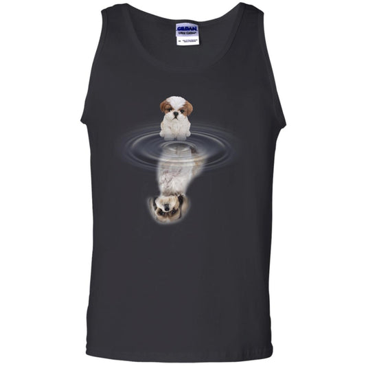 Little Shih Tzus And Big Shadow Shirt Black