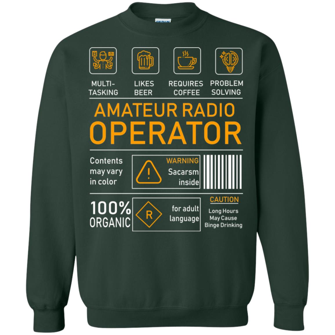 Amateur Radio Operator Gift Shirt Forest Green