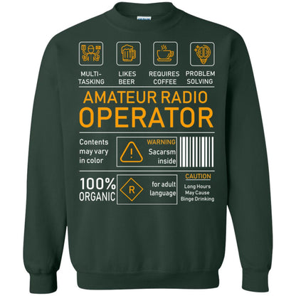 Amateur Radio Operator Gift Shirt Forest Green