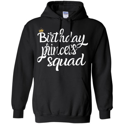 Birthday T-shirt Princess Squad Black