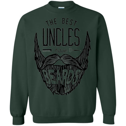 Funny Uncle T-shirt The Best Uncles Have Beards Forest Green