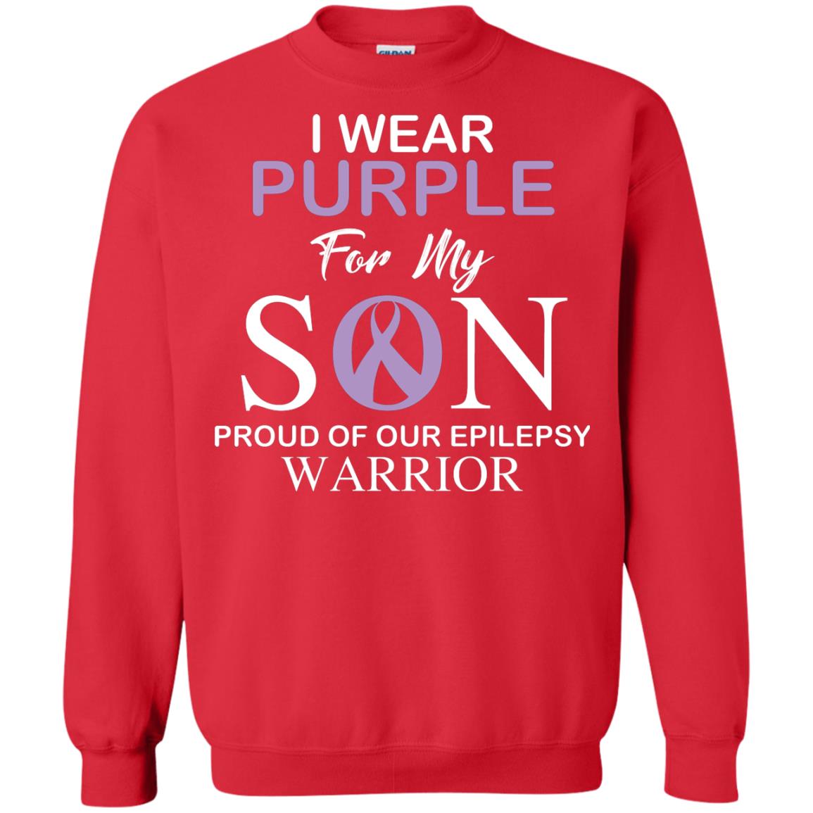 Epilepsy Warrior T-shirt I Wear Purple For My Son Proud Of Our Epilepsy Warrior Red