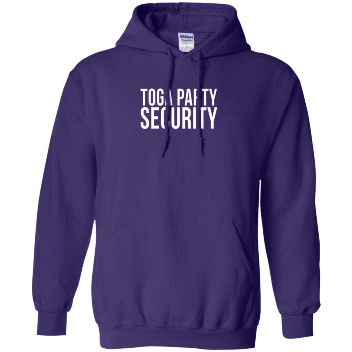 Toga Party Security T-shirt Purple