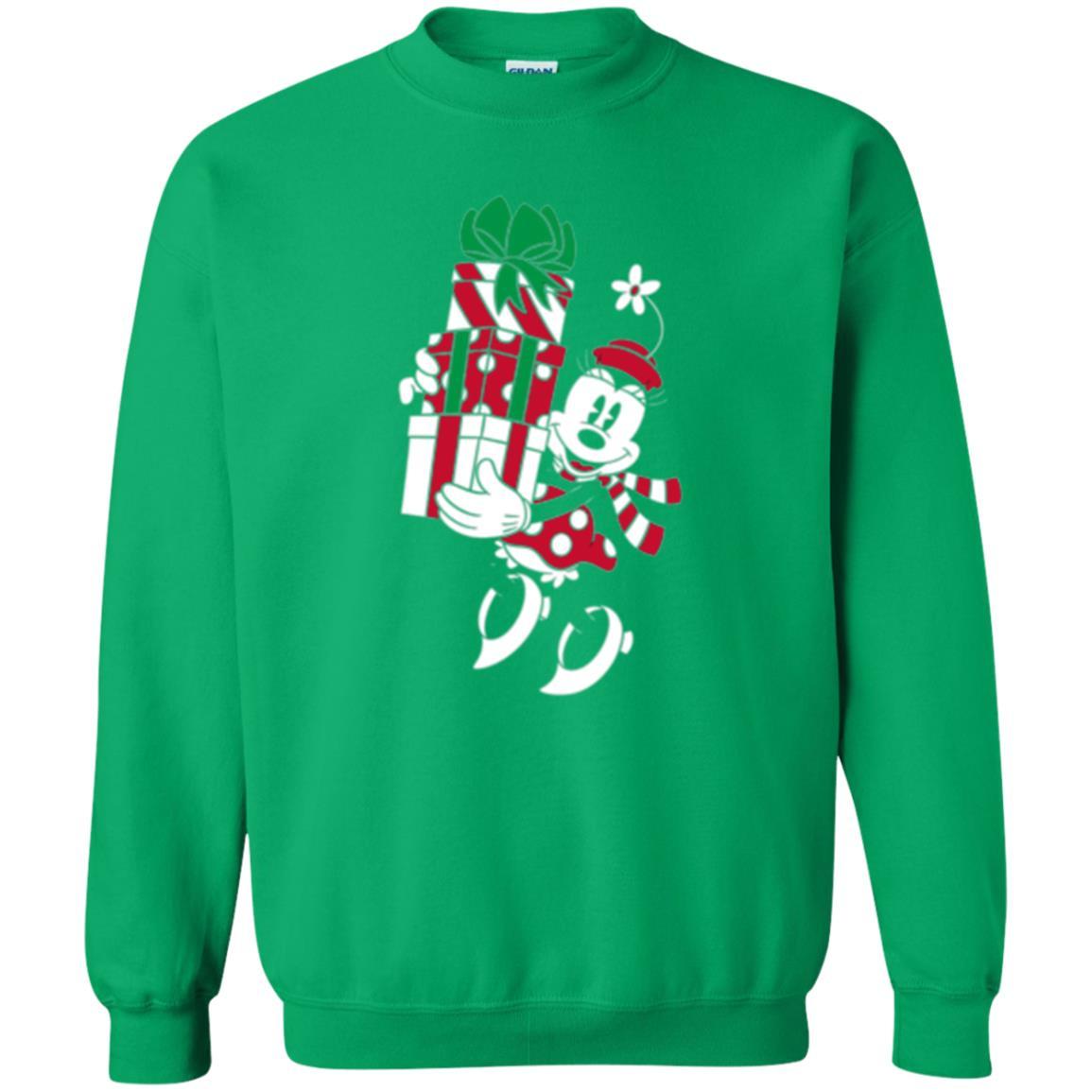 Christmas T-shirt Disney Minnie Mouse Christmas Gifts Irish Green
