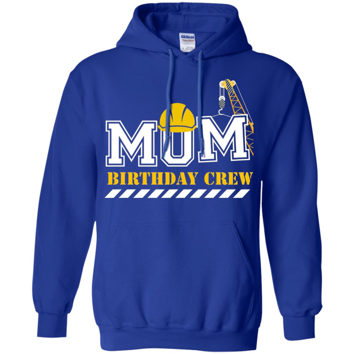 Mom Birthday Crew Mommy T-shirt Royal