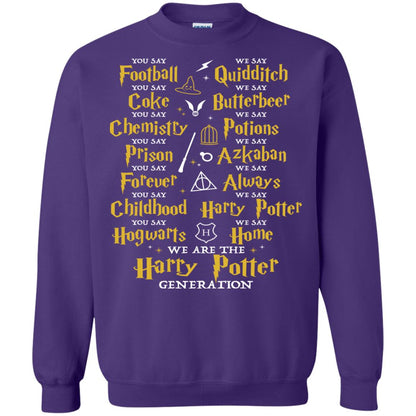 We Are The Harry Potter Generation Movie Fan T-shirt Purple