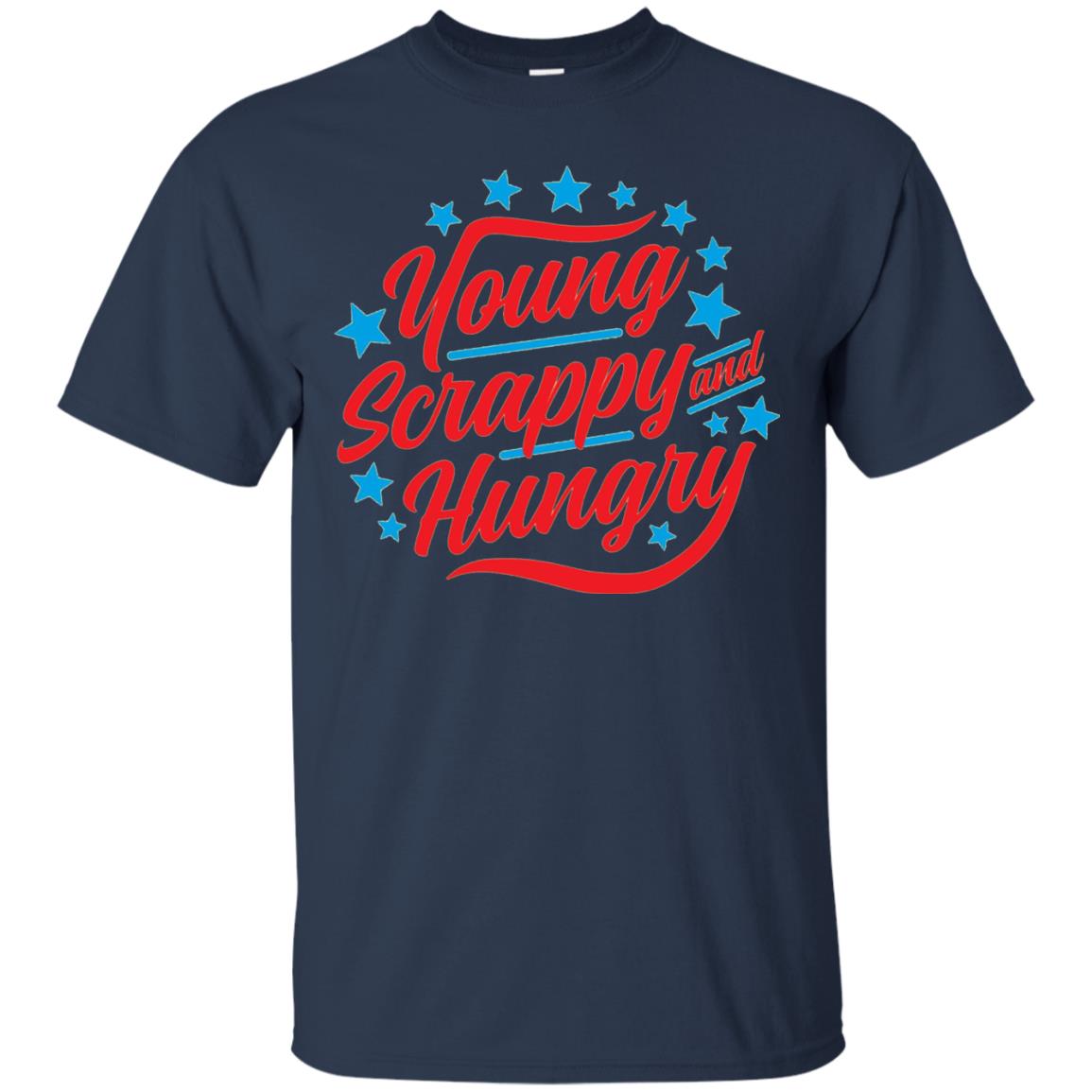 Hamilton T-shirt Young Scrappy And Hungry Navy