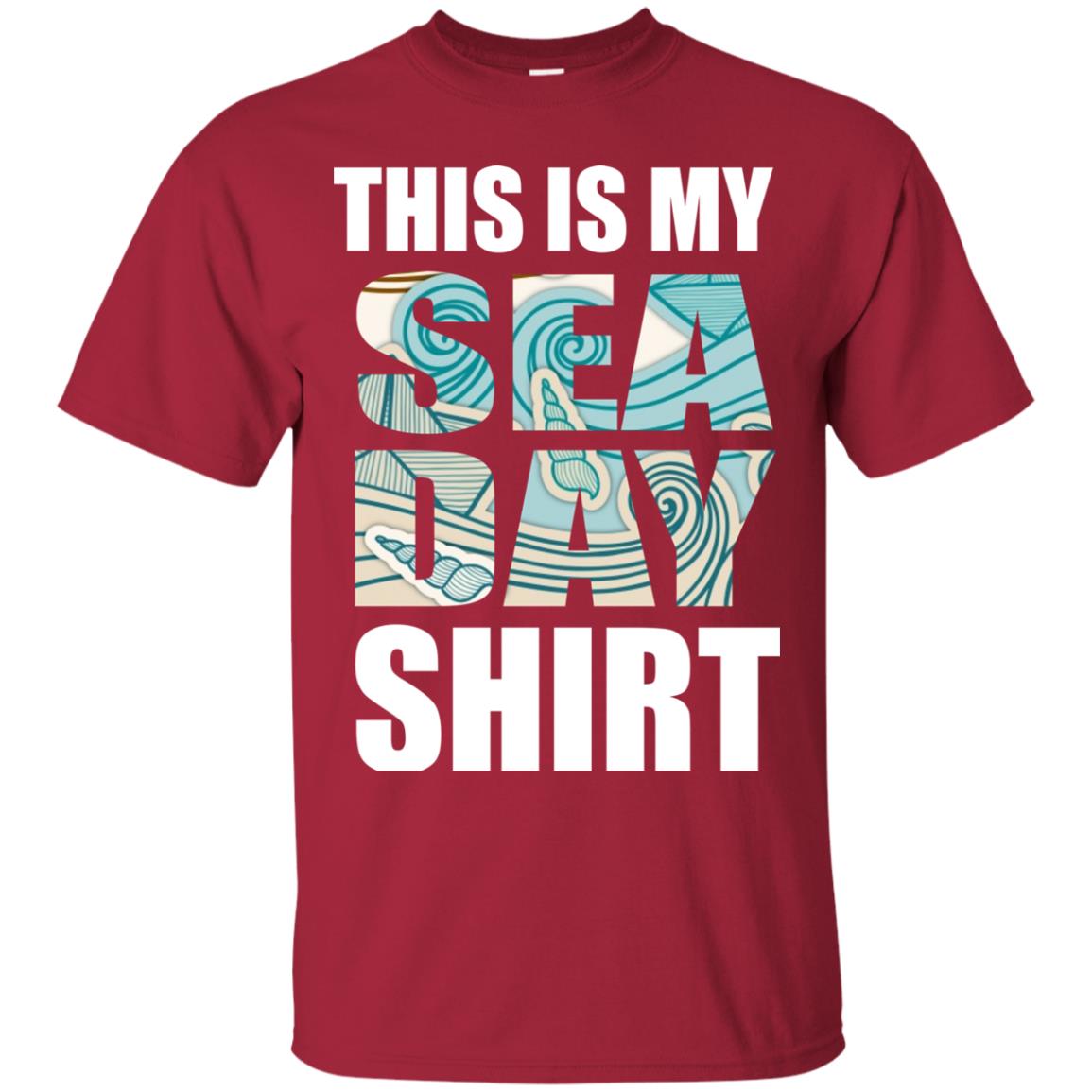 Summer Vacation T-shirt This Is My Sea Day Cardinal