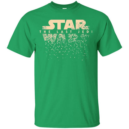 Star Wars Last Jedi Disintegrated Logo Graphic T-shirt Irish Green
