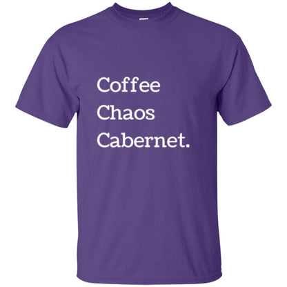 Coffee Chaos Cabernet T-shirt Purple